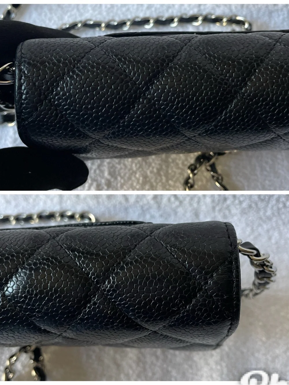 🖤Auth.CHANEL CAVIAR CLASSIC FLAP LONG WALLET WITH SILVER TONE HARDWARE 🖤